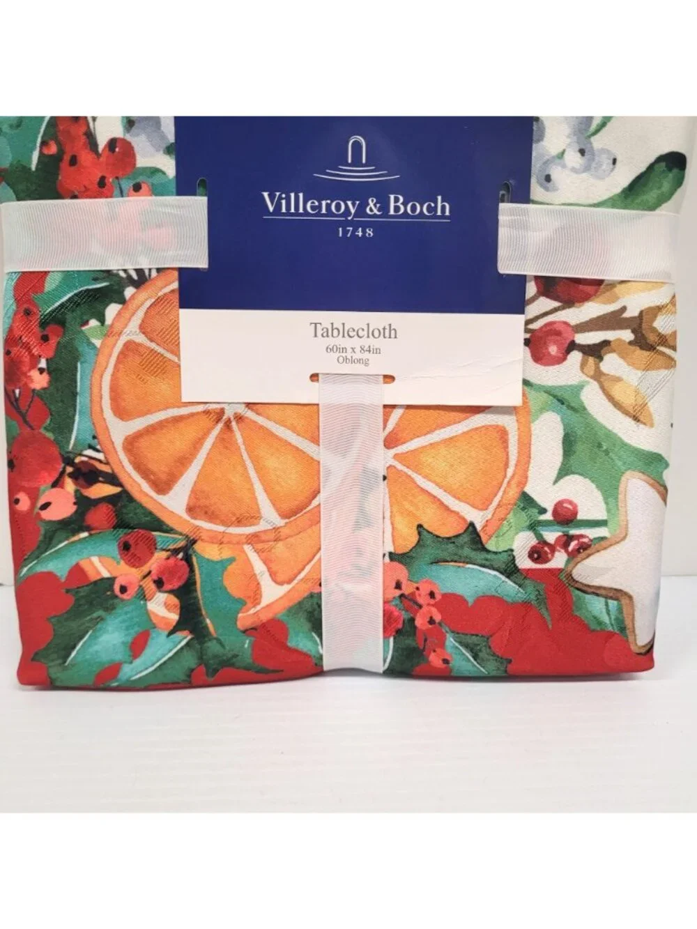 Villeroy & Boch Citrus Garland Holiday Tablecloth 60